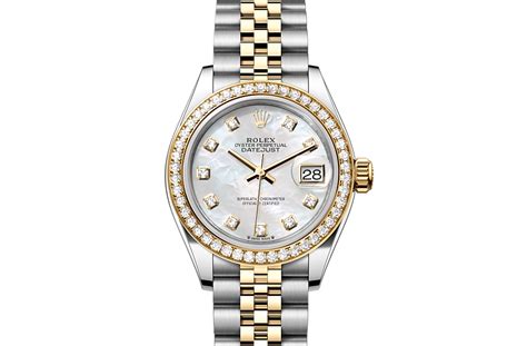 rolex lady-datejust oyster 28 mm oystersteel and yellow gold price|rolex 28mm ladies datejust watch.